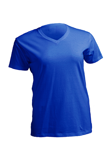 CURVES V-NECK ( JHK T-SHIRT ) royal